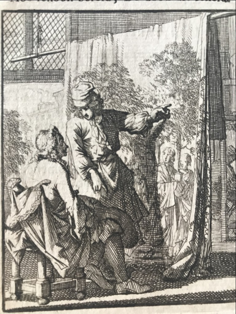 Vendedor de tapices, 1730. Luyken