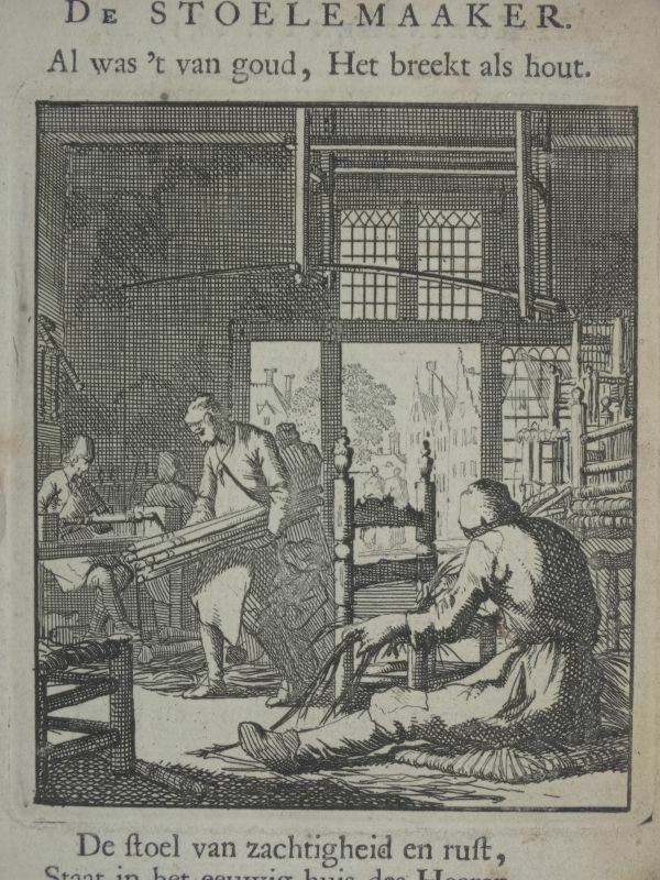 Fabricantes de sillas, 1730. Luyken