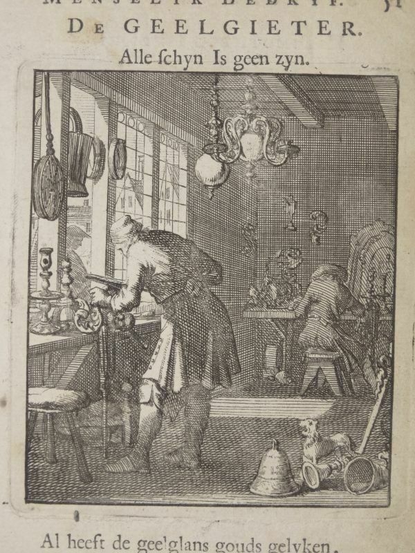 Fabricantes de objetos metálicos, 1730. Luyken