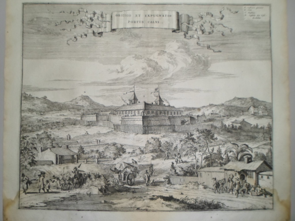 Vista de Porto Calvo (Brasil), 1671, Arnoldus Montanus