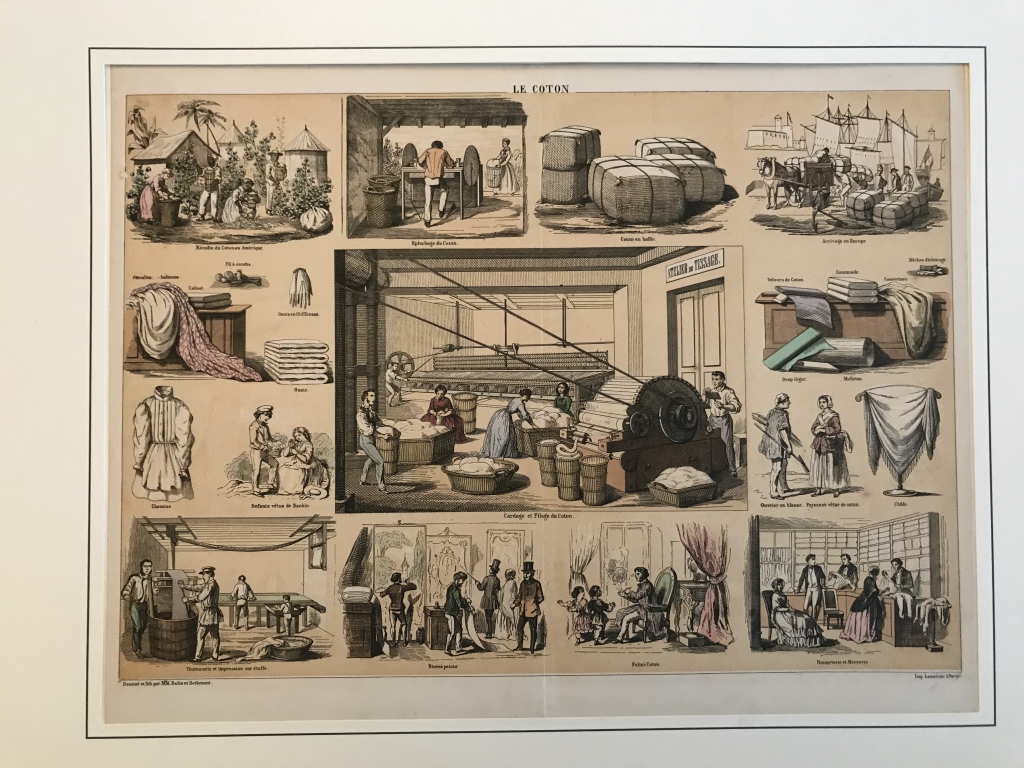 La industria del algodón, 1862. Lemercier/Belin /Bethmont