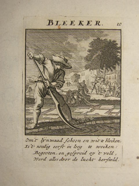 El blanqueador de lino, 1750. Luyken