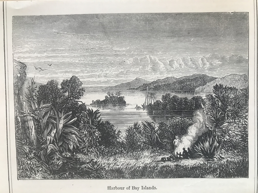 Vista de la isla de San Salvador (Bahamas, América), hacia 1850. Anónimo