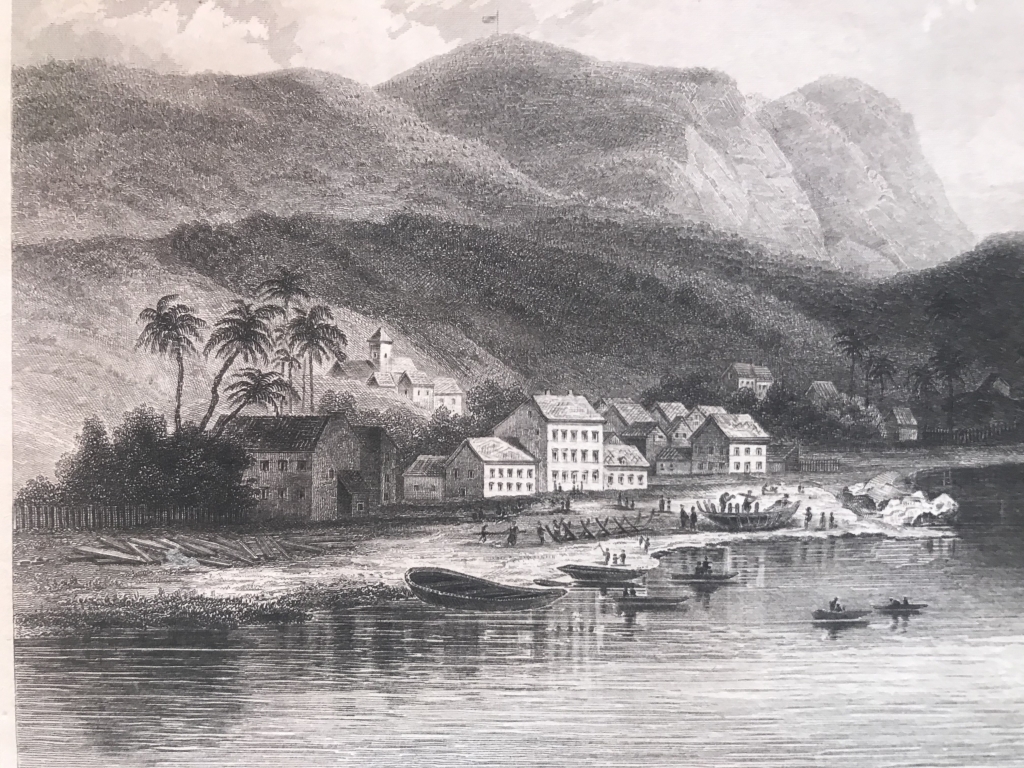Paisaje de Panamá (América central), hacia 1850. Anónimo