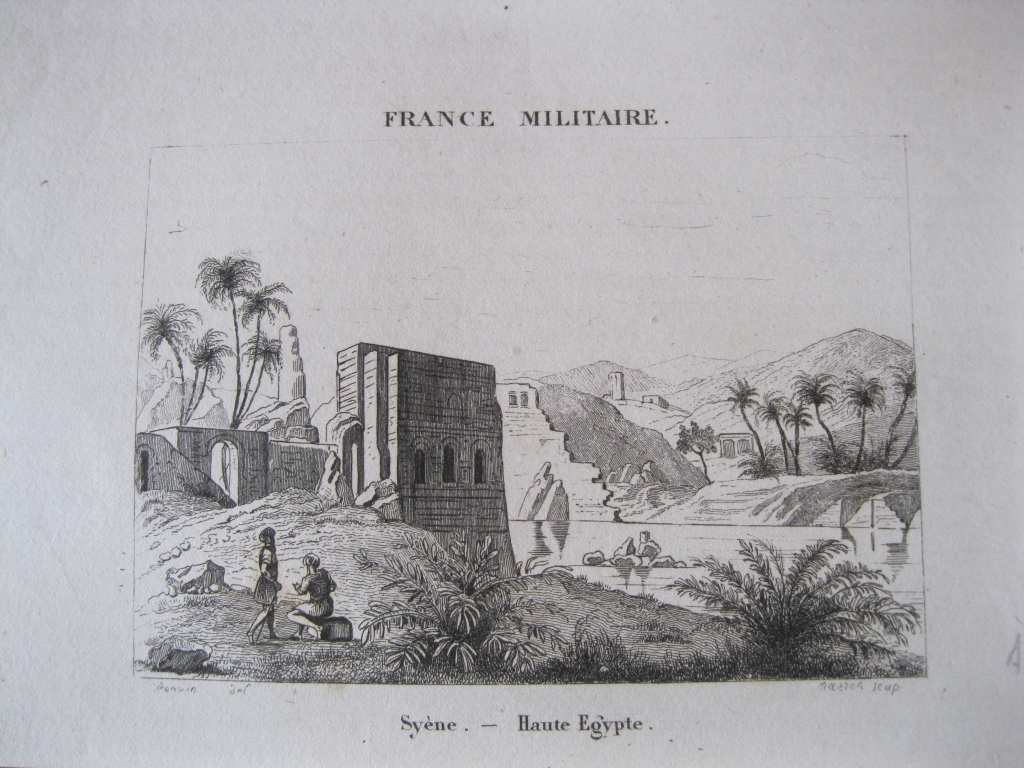 Vista de Syéne en Asuán (Egipto, África), hacia1850. Danvin