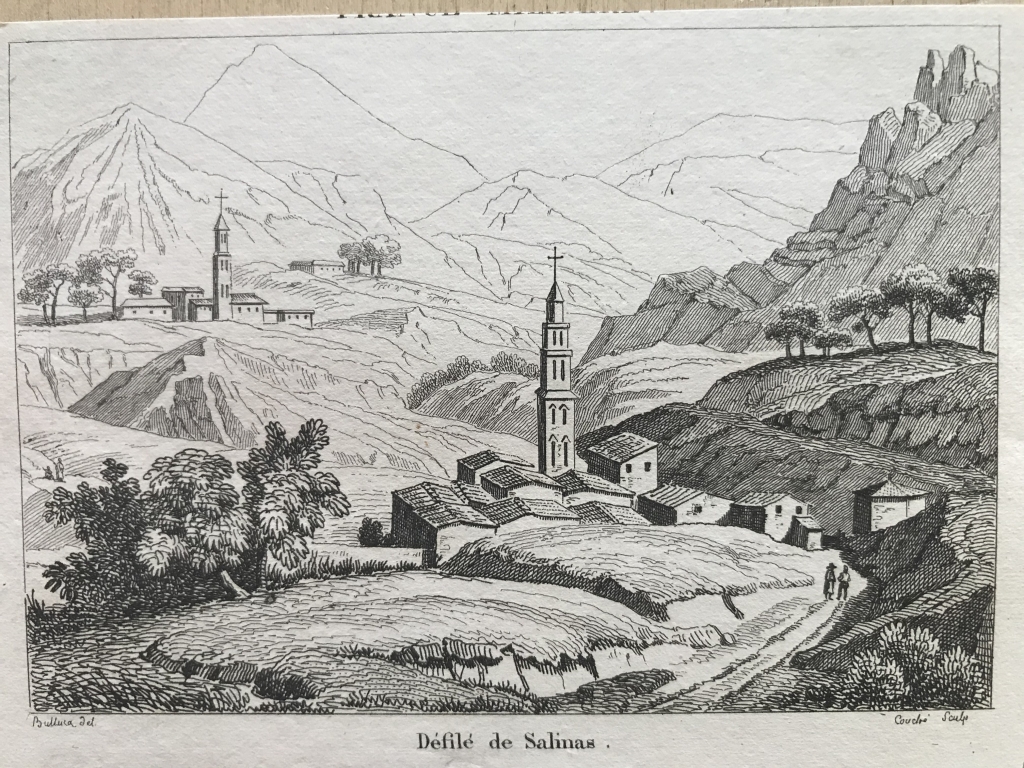 Desfiladero de Salinas en Pamplona (Navarra, España), hacia 1850. Bulluca/Couche