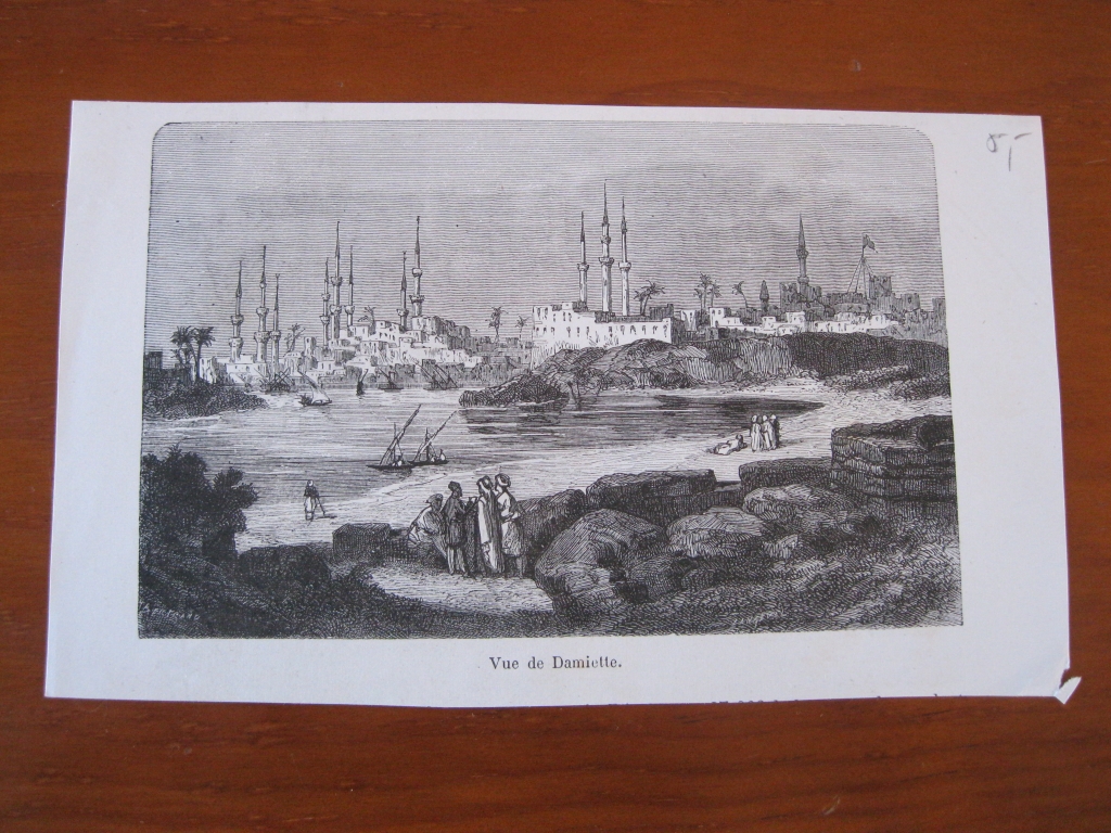 Vista de la ciudad de Damieta (Egipto), 1855. Anónimo