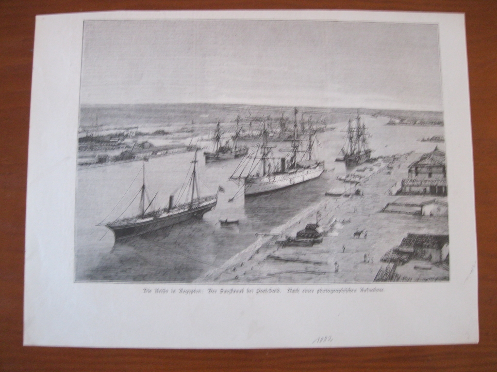 Vista del Puerto de Saíd (Suéz, Egipto), 1882. Anónimo