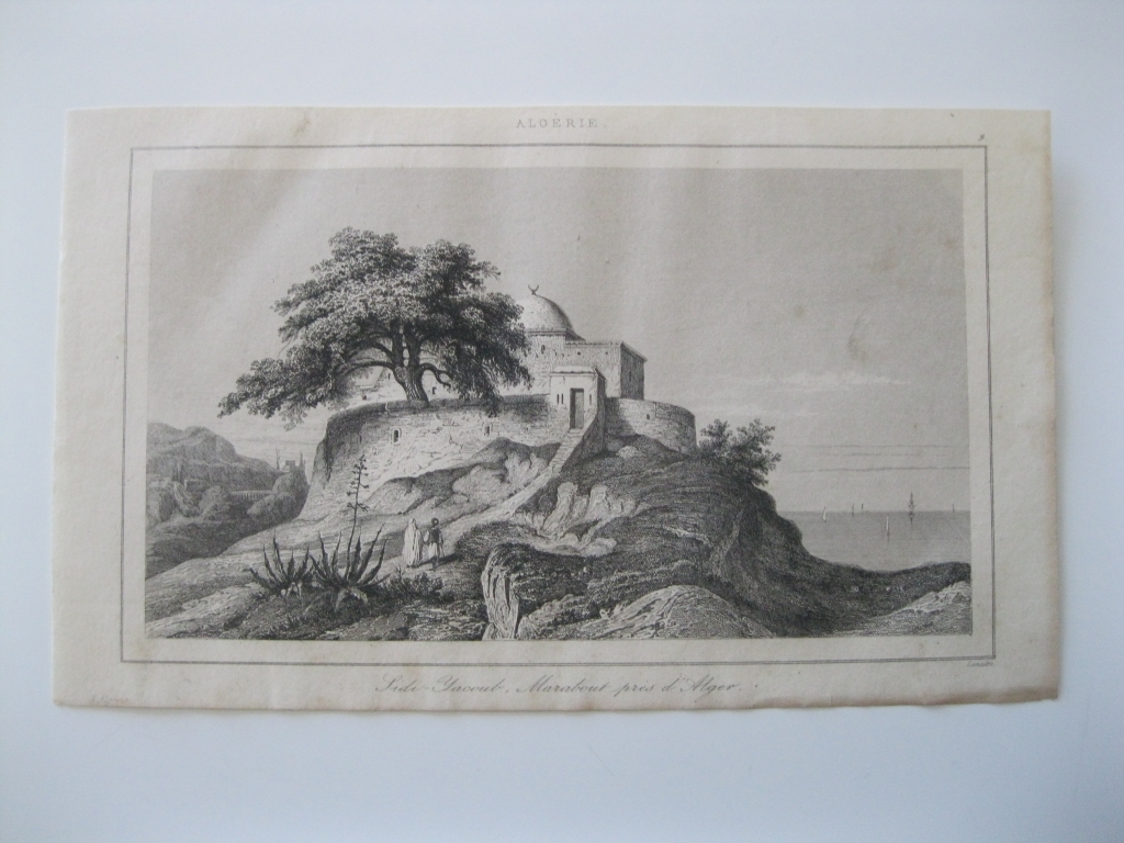Vista de Sidi Yacoub (Argelia, África), hacia 1850. Lemaitre