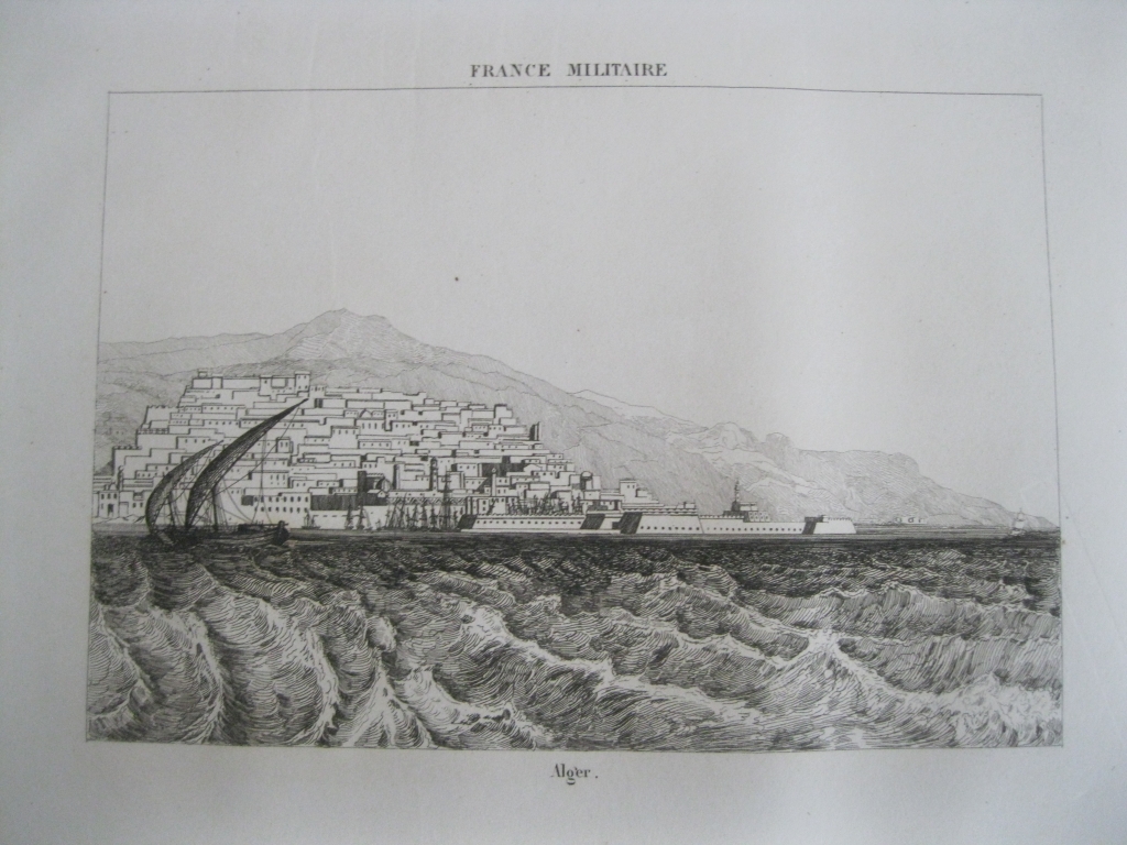 Vista de la ciudad de Argel (Argelia, África), hacia 1838. Anónimo