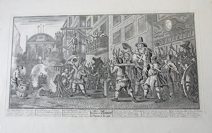 Incidentes en Londres (Inglaterra, Europa), hacia 1820. W. Hogarth