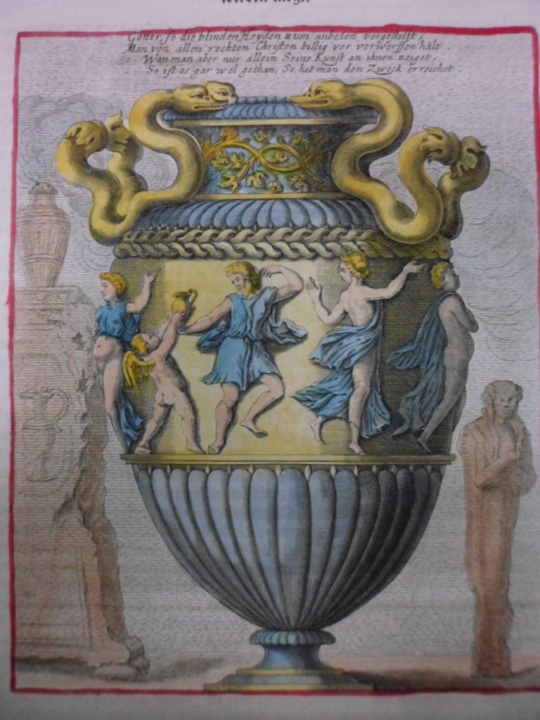 Vasija decorada romana, Sandrart, 1679