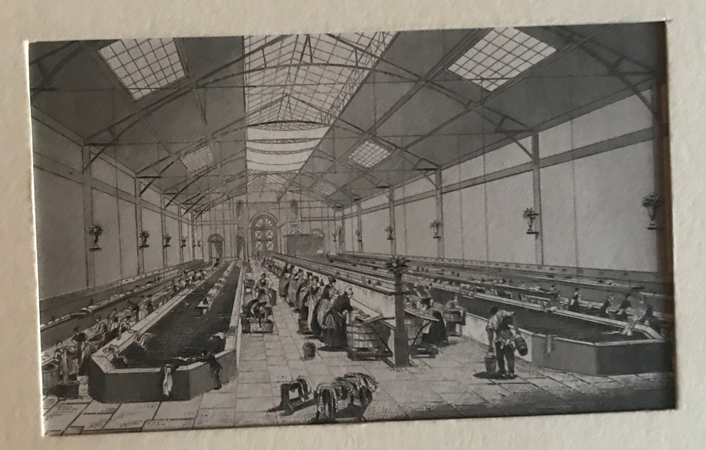 Gran lavandería de mediados del siglo XIX, hacia 1851. Anónimo