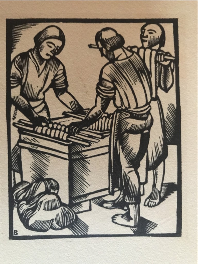 Tintoreros y carpinteros, hacia 1940. Boesch