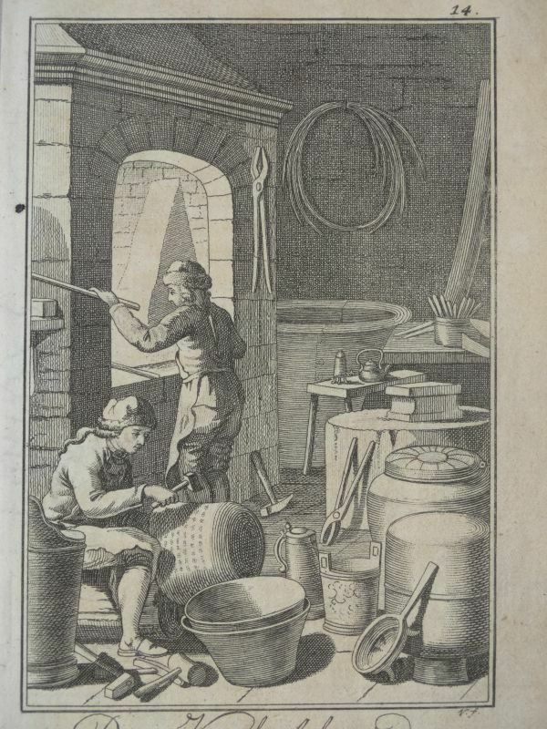 Trabajo de herrero y calderero, 1790. Gabler/Vogel