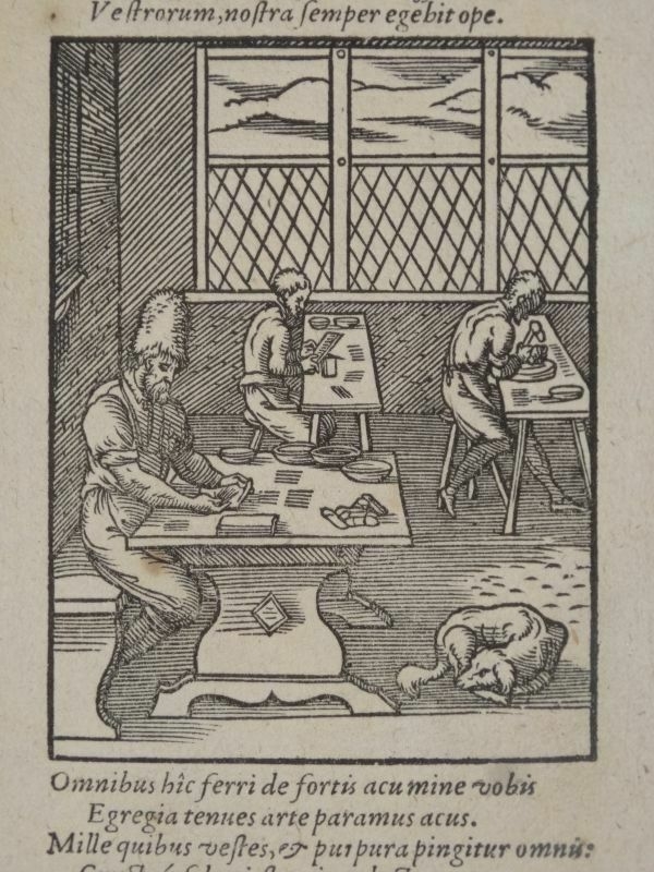 Fabricantes renacentistas de agujas, 1574. Jost Amman