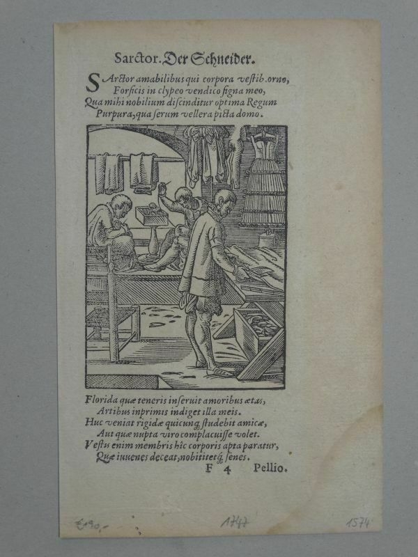 Trabajos renacentistas de costura, 1574. Jost Amman