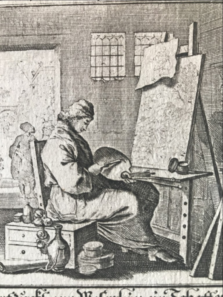 El pintor, 1699. Luyken/Weigel