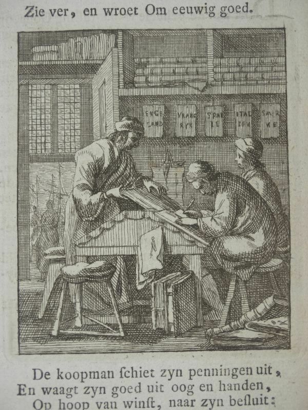 Comerciantes, 1749. Luyken