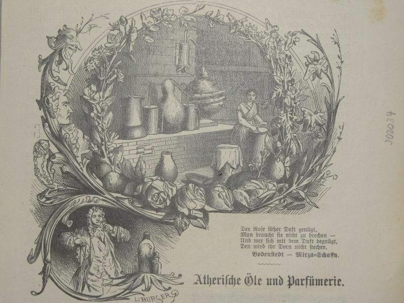 Fábrica artesanal de perfumes, hacia 1850. L. Burguer