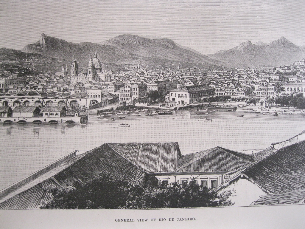 Vista de la ciudad de Río de Janeiro (Brasil, América del sur)), 1860. Anónimo