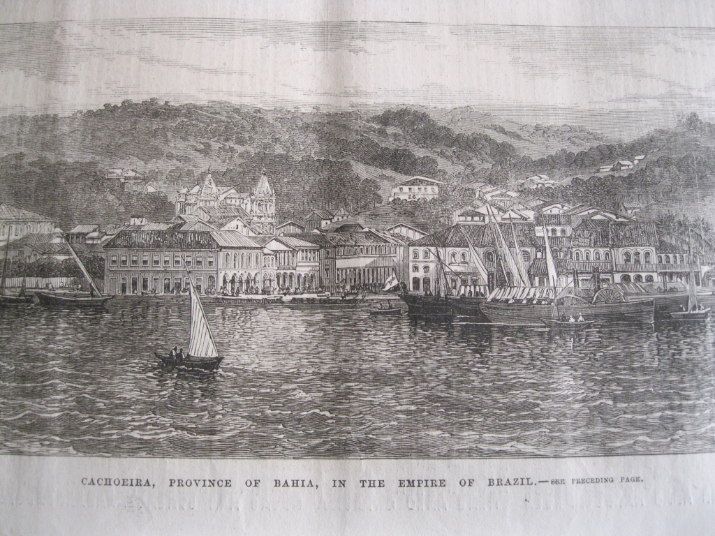 Vistas de la ciudad de Cachoeira (Bahía, Brasil, América del Sur), 1868. Anónimo