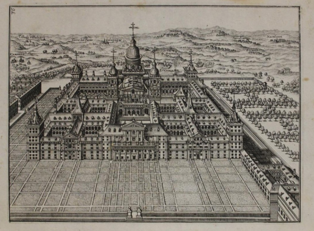 EL MONASTERIO DE EL ESCORIAL (MADRID, ESPAÑA) 1664. BÖCKLER