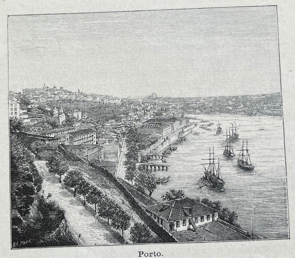 Vista panorámica de Porto (Portugal), hacia 1890. Paar