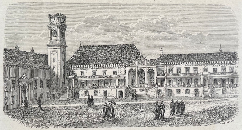 Plaza de la Universidad de Coimbra (Portugal), 1861. Catanecci/Seabra/Caucharo