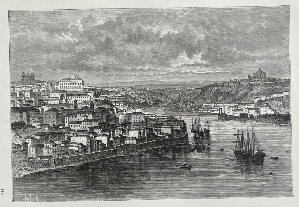 Vista de la ciudad de Porto y río Duero (Portugal), 1876. Taylor/Laurent