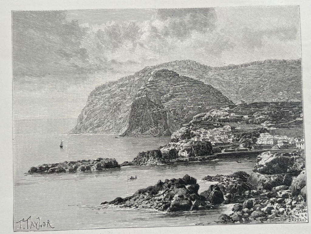 Vistas del cabo Girao y costa de los fósiles, A Mdeira (Portugal), ca. 1890. Taylor