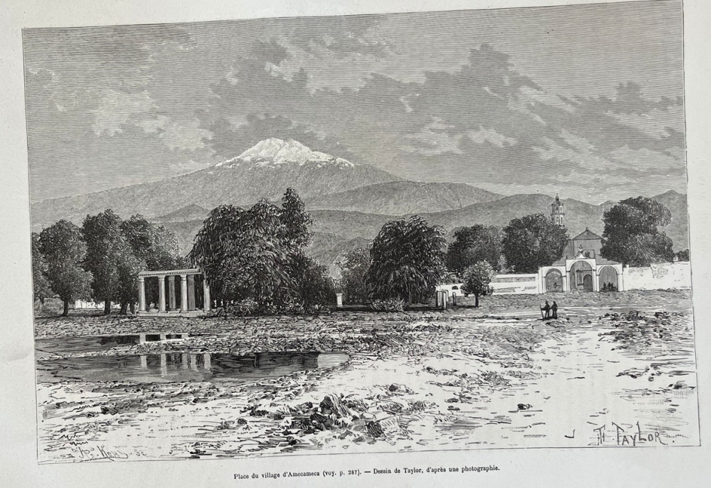 Plaza de Amecameca y canal de Santa Anita (México), 1881. Taylor