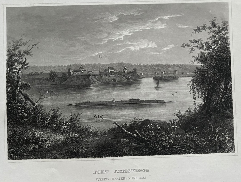 Fuerte Armstrong en Illinois (EEUU), hacia 1859