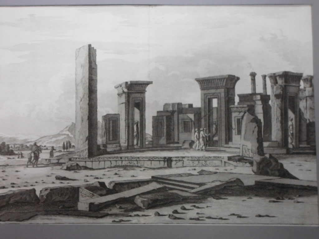 Puerta de todas las naciones, Persépolis, (Irán), 1718,  Le Bruyn