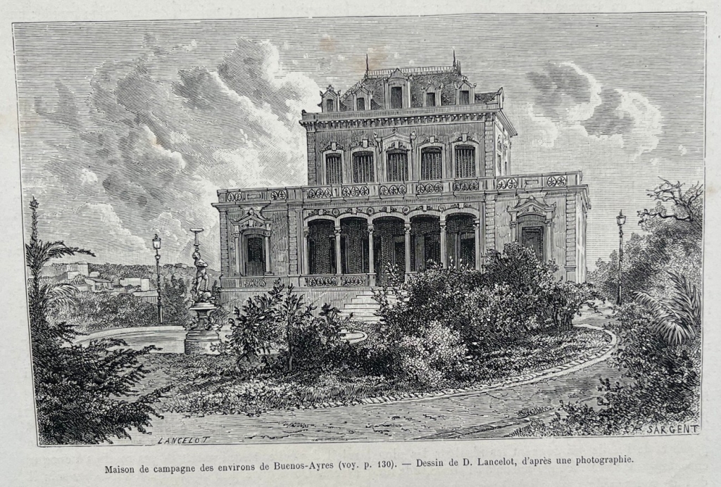 Gran casa de campo cerca de Buenos Aires (Argentina), hacia 1888. Lancelot/Sargent