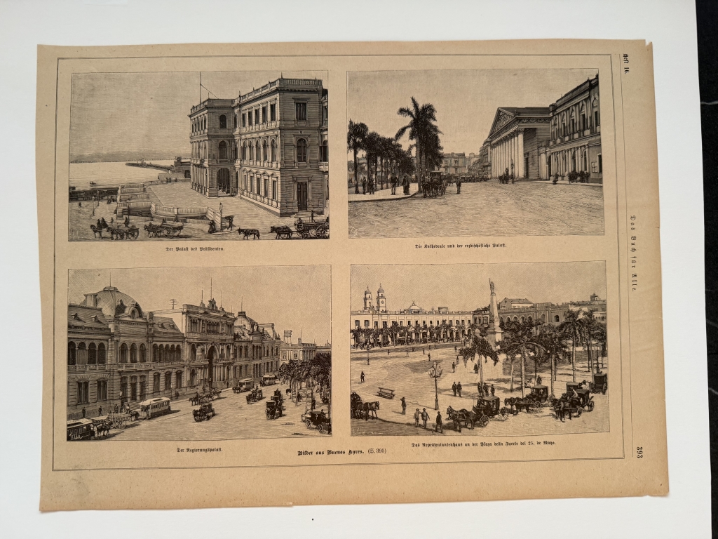 Vistas de la ciudad de Buenos Aires (Argentina, América del sur, hacia 1870. Tilly