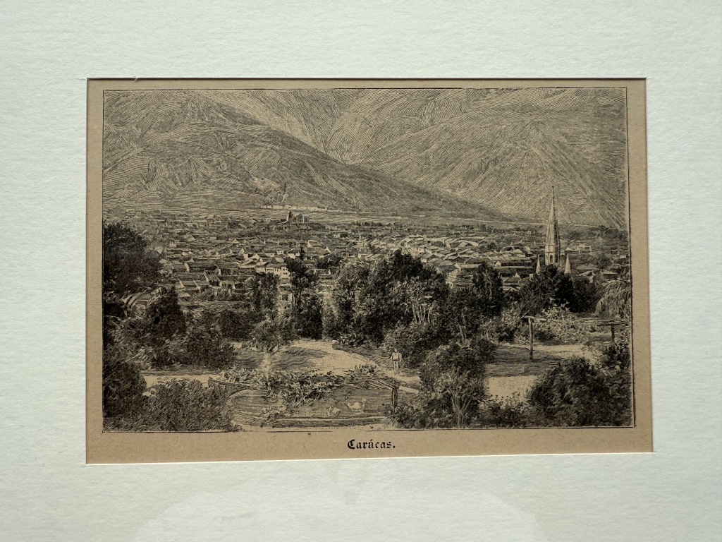 Vista de la ciudad de Caracas (Venezuela, América del sur), hacia 1880. Anónimo