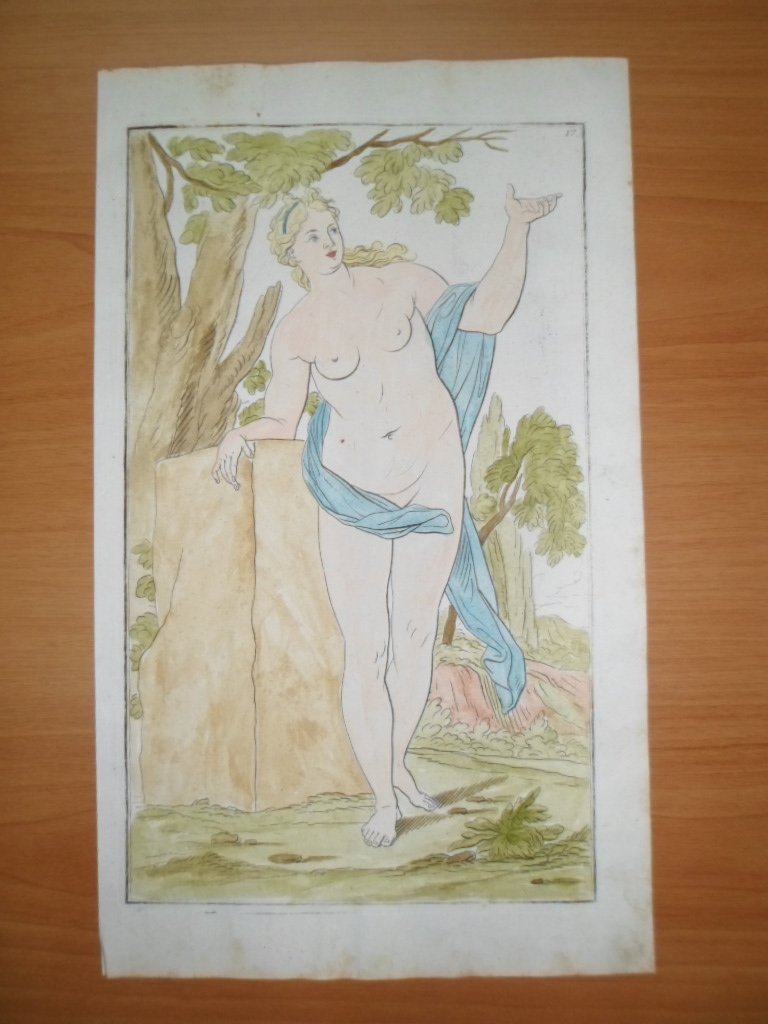 Desnudo femenino, 1750, Daniel Preissler