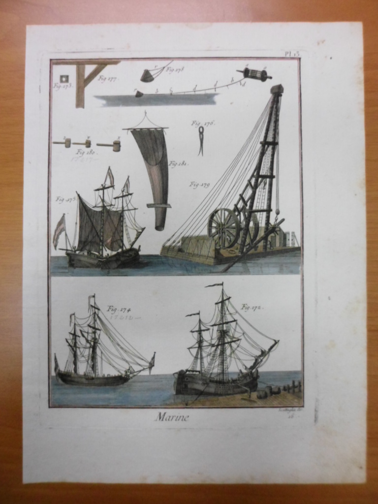 Velas y embarcaciones a vela, 1760, Bernard