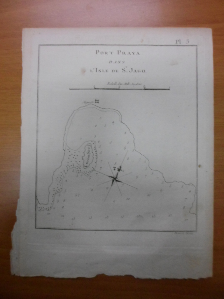 Mapa Isla Santiago (Cabo Verde), 1778, Cook
