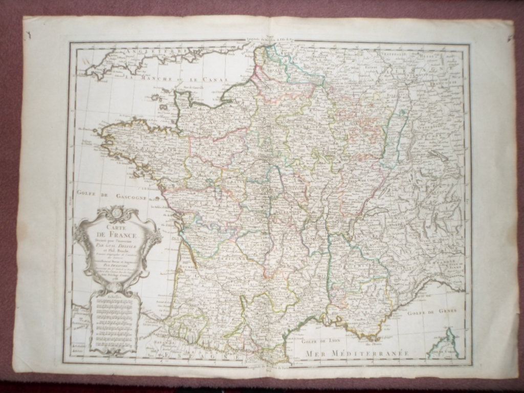 Gran mapa de Francia, 1788, Dezauche