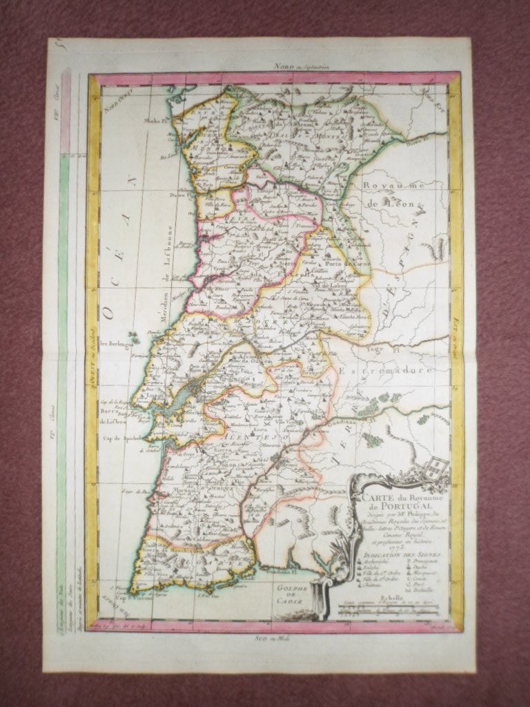 Mapa de Portugal, 1773, Philippe de Pretot