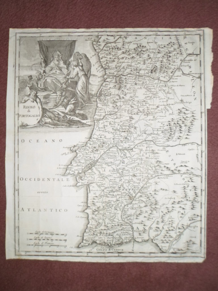 Mapa de Portugal, 1755, Isaac Tirion