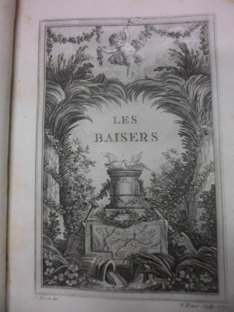 Les Baisers, 1770, Dorat. Contiene 1 frontispicio y 22 grabados