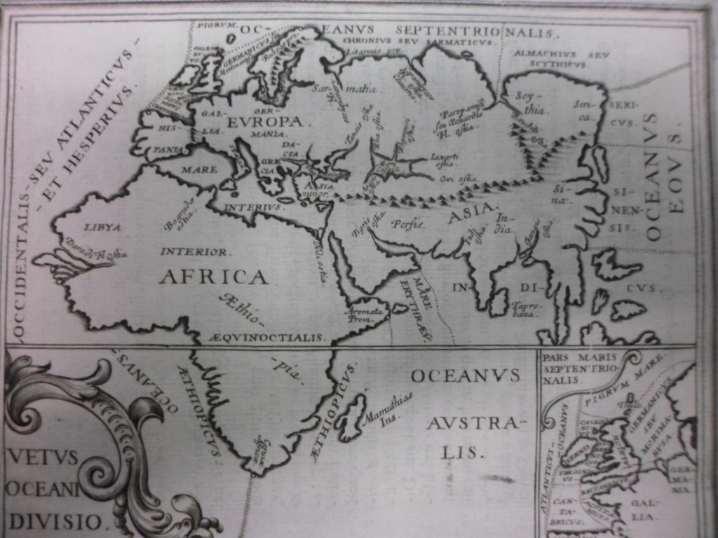 Mapa del antiguo mundo, 1648, Briet