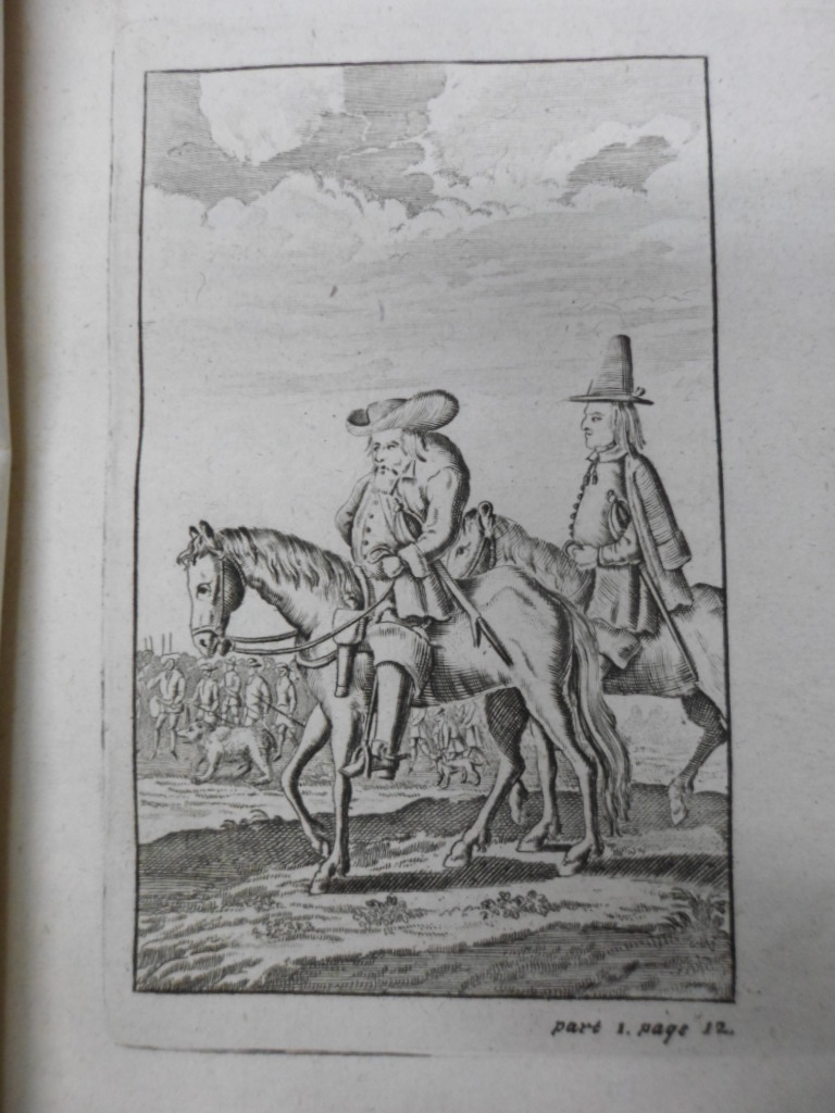Hudibras, Samuel Butler,  1709, Contiene 1 Frontispicio y 9 grabados
