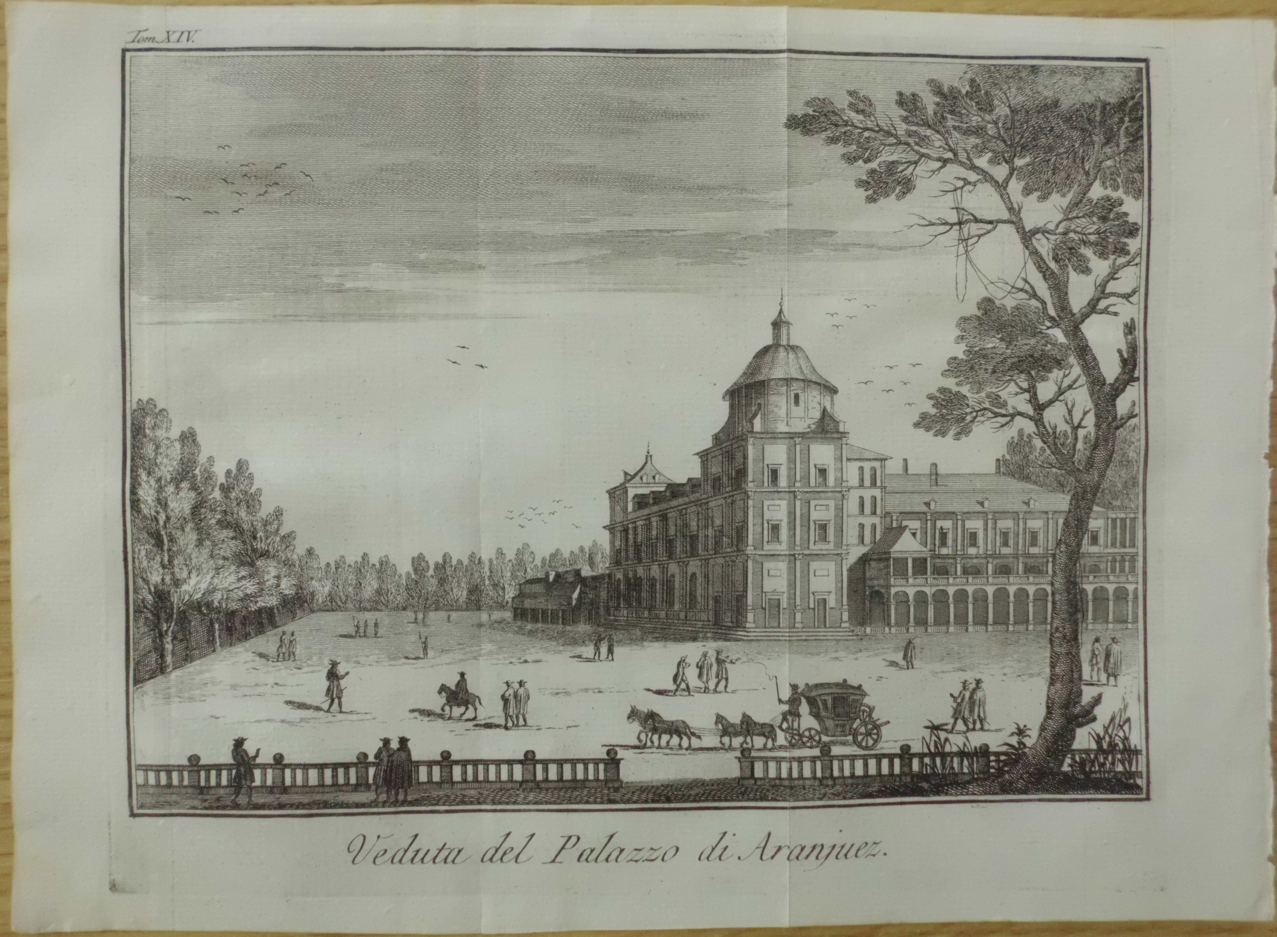 Vista del Palacio de Aranjuez, Madrid (España)1745.Thomas Salmon