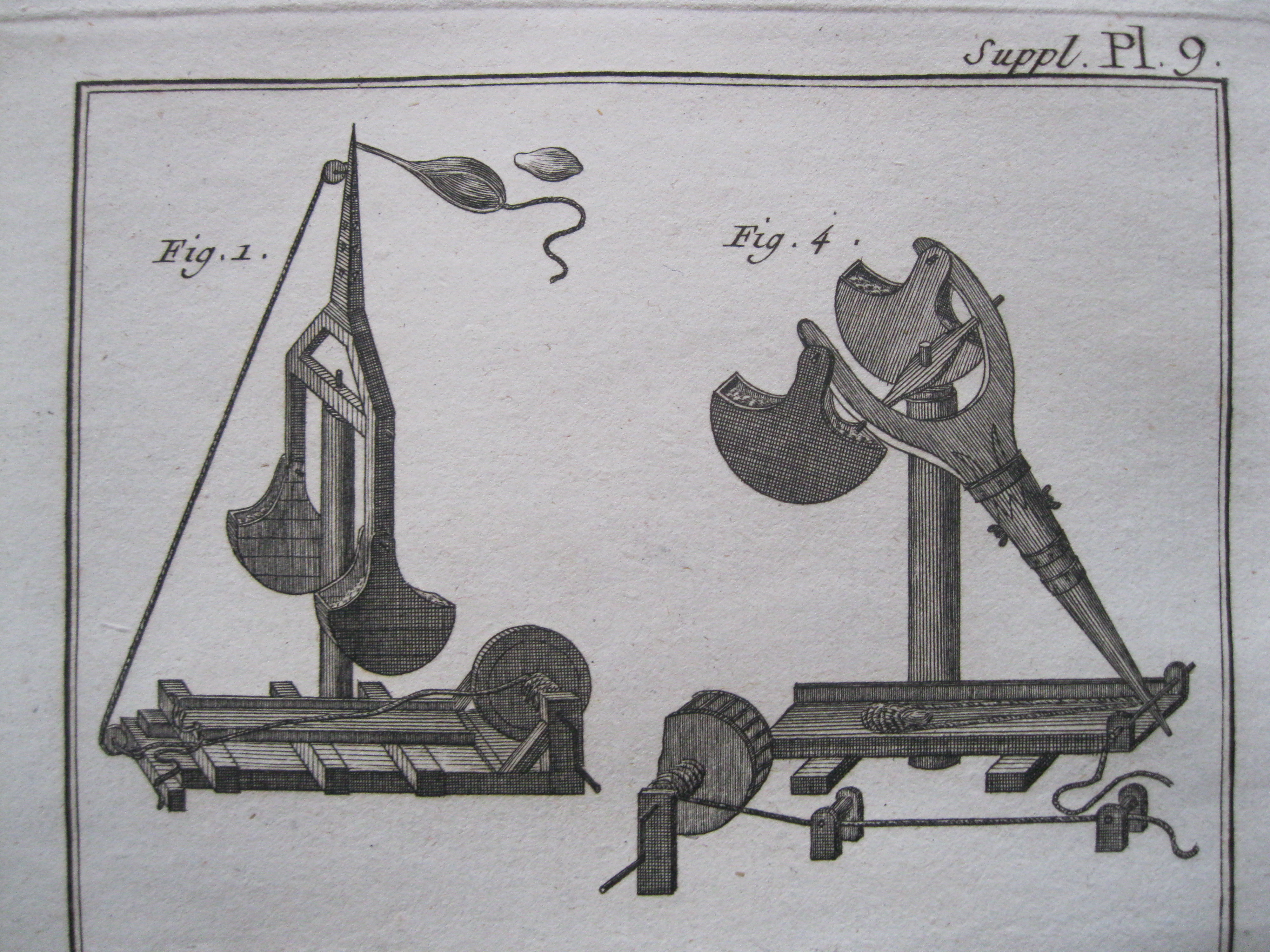 Arte militar XI.Armas y máquinas de guerra.Diderot et D'Alembert, 1779
