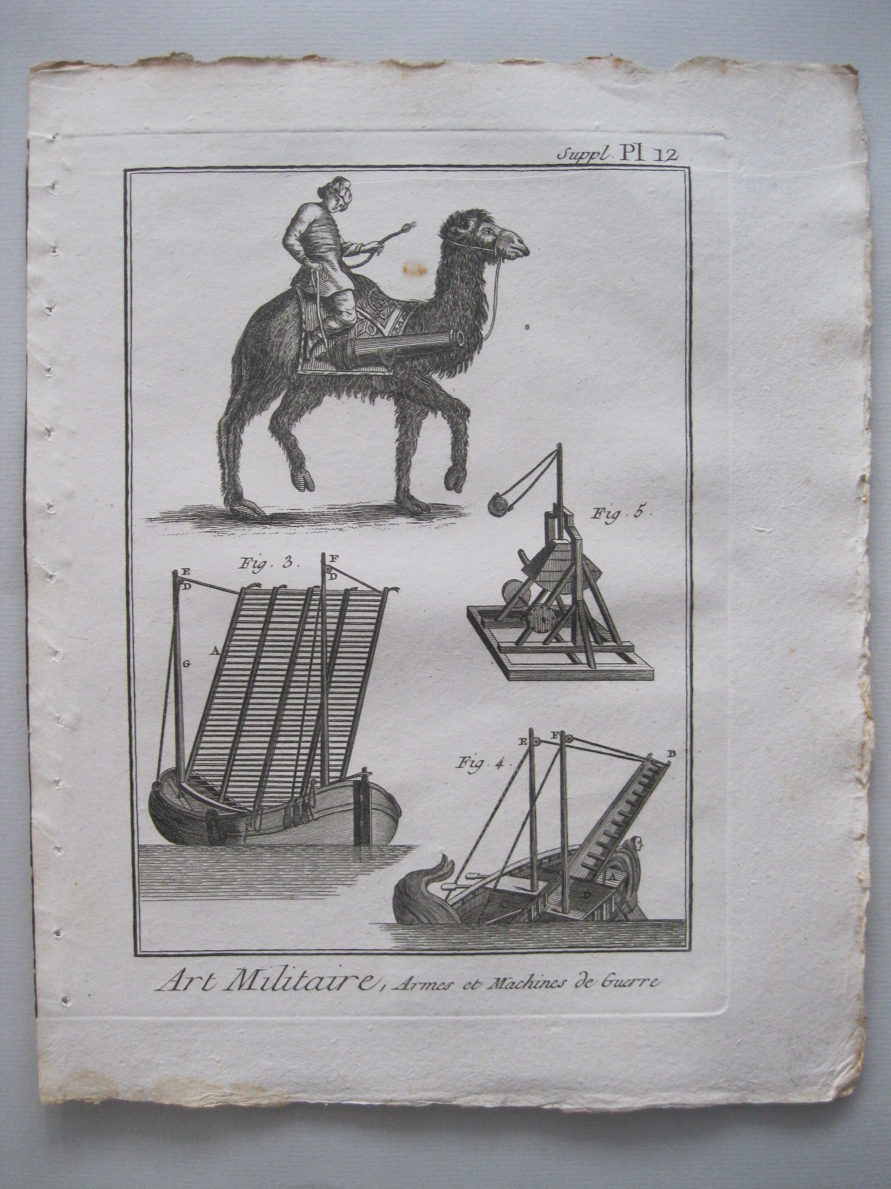 Arte militar VII.Armas y máquinas de guerra.Diderot et D'Alembert, 1779