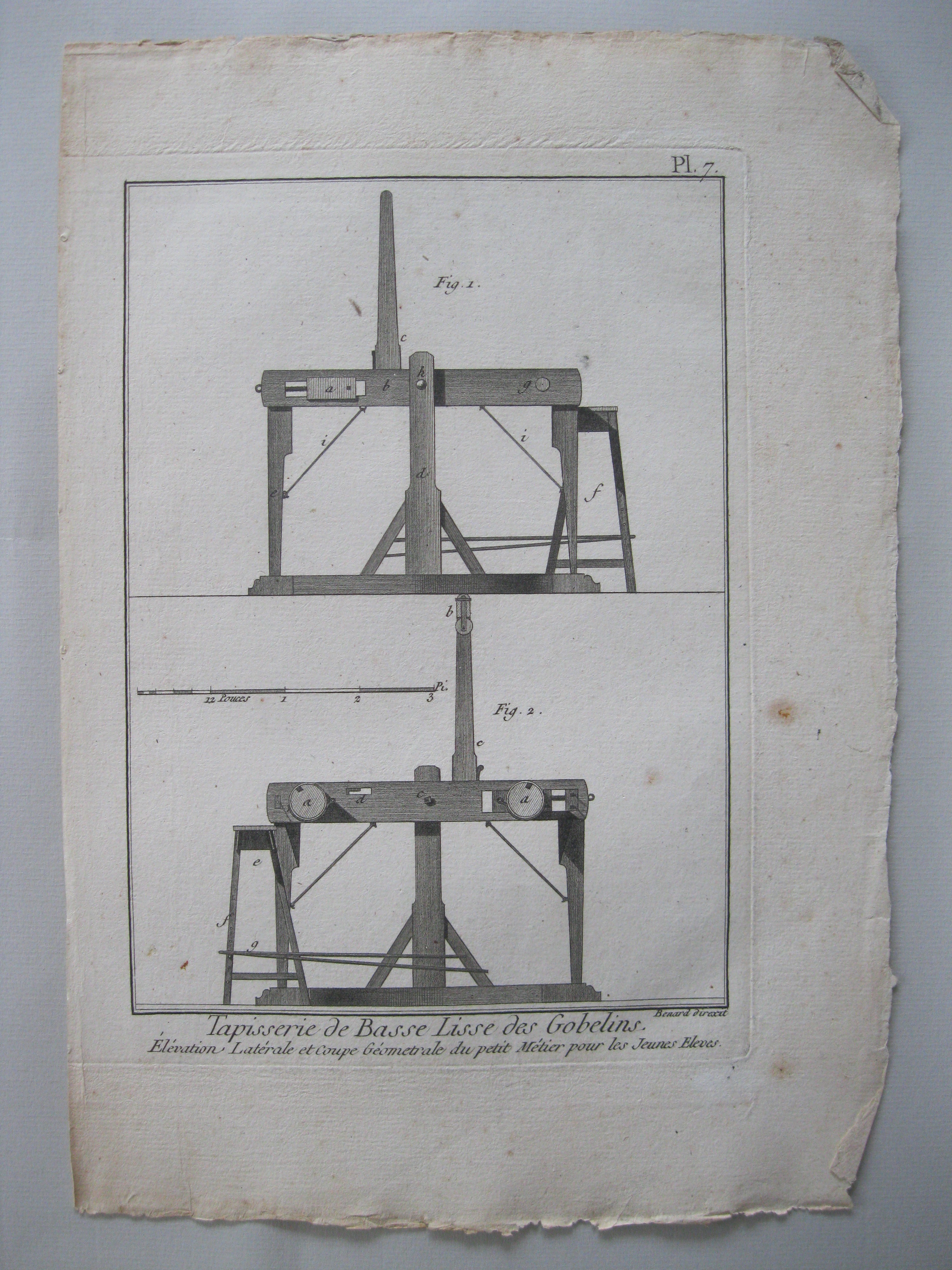 Oficios, Tapisserie de Basse Lisse des Gobelins.Élévation...Diderot y D'Alembert.1779